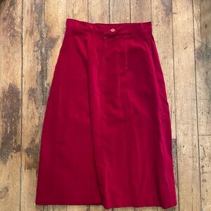 Chic Red Maxi Skirt for Women